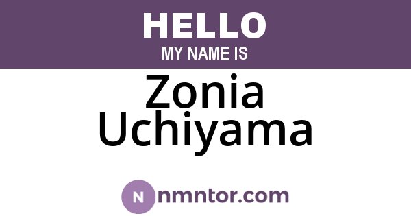 Zonia Uchiyama