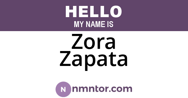 Zora Zapata