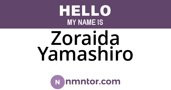 Zoraida Yamashiro
