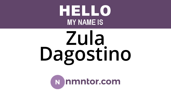 Zula Dagostino