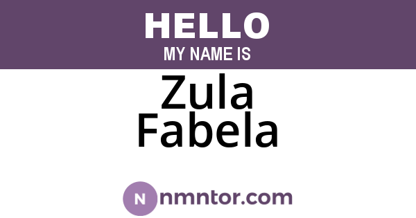 Zula Fabela