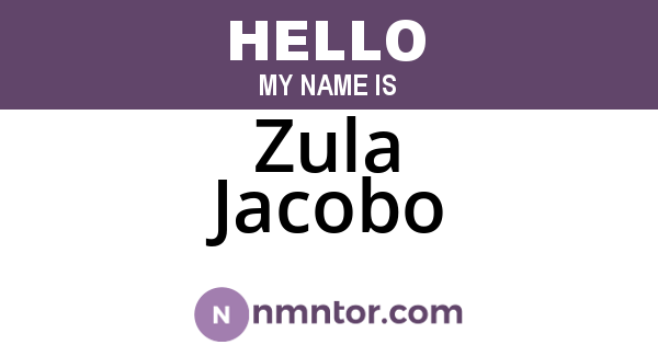 Zula Jacobo