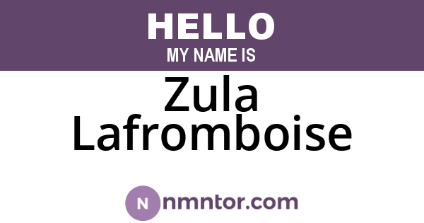 Zula Lafromboise