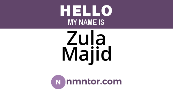 Zula Majid