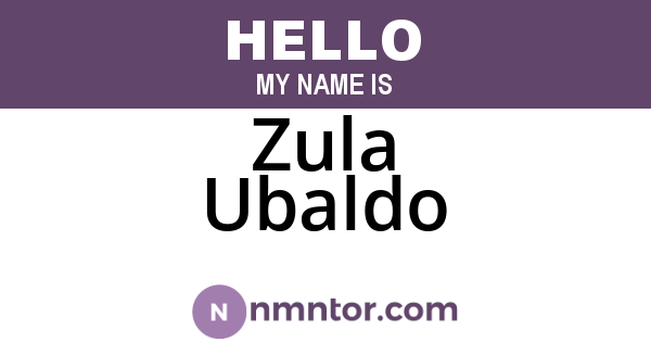 Zula Ubaldo