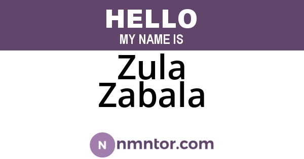 Zula Zabala