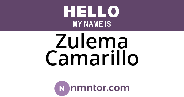 Zulema Camarillo