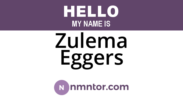 Zulema Eggers