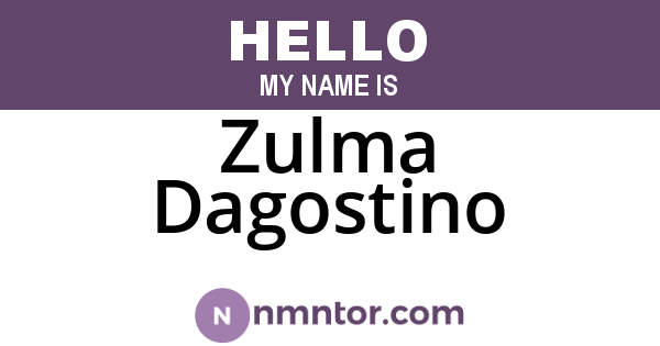 Zulma Dagostino