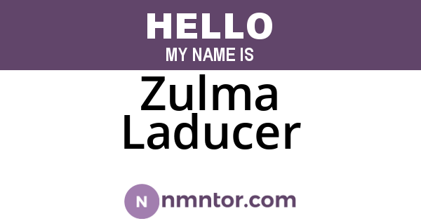 Zulma Laducer