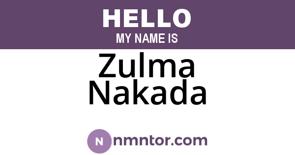 Zulma Nakada