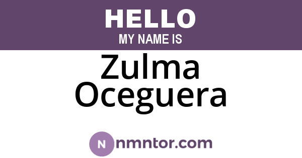 Zulma Oceguera