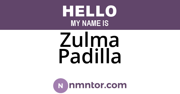 Zulma Padilla