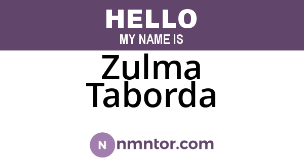 Zulma Taborda