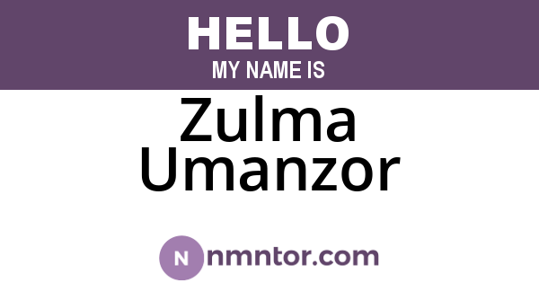 Zulma Umanzor