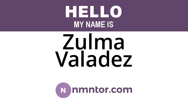 Zulma Valadez