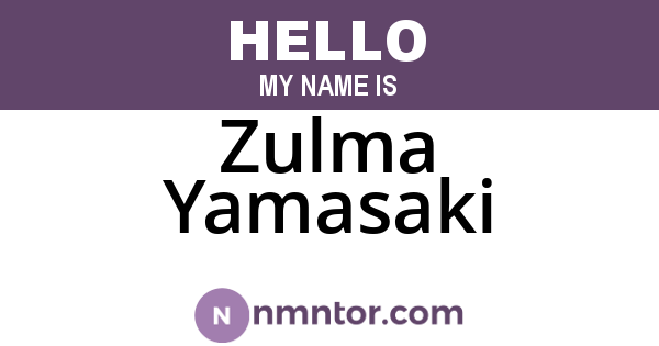 Zulma Yamasaki