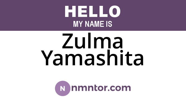 Zulma Yamashita